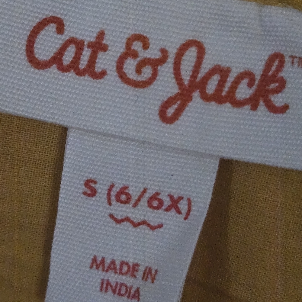 Cat & Jack Mustard Yellow Kids Dress - Picture 5 of 5